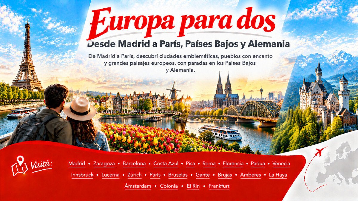 Europa para DOS 4B MP 2 “Desde Madrid a París, Países Bajos y Alemania”